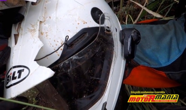 kask po upadku i uderzeniu