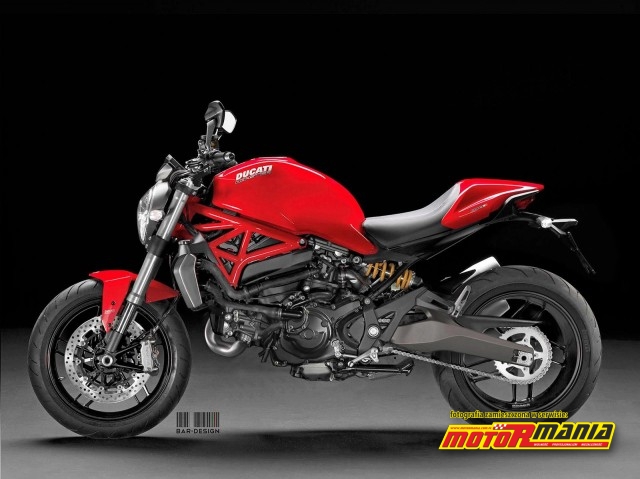 Ducati Monster 800 od Luca Bar czerwony