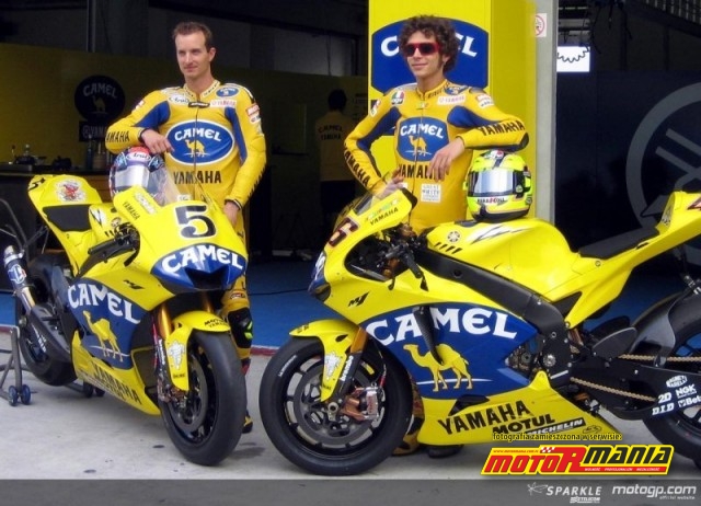 Rossi i Edwards w Yamasze na oponach Michelin