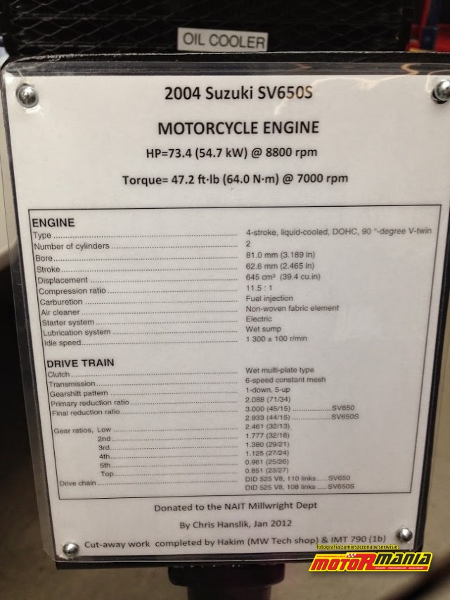 Silnik SV650 przeciety na pol (1)