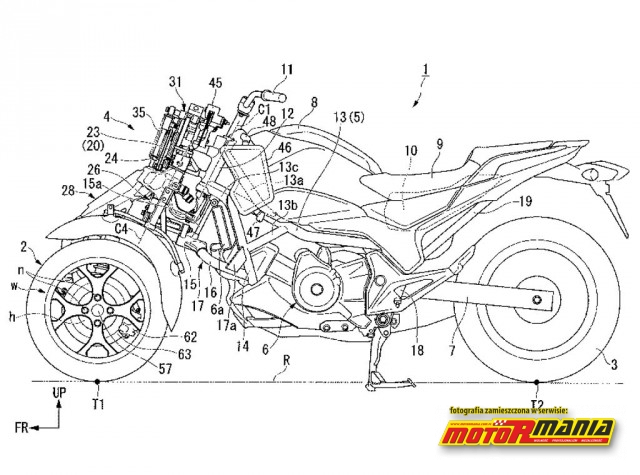 Honda trzykolowiec patent (1)