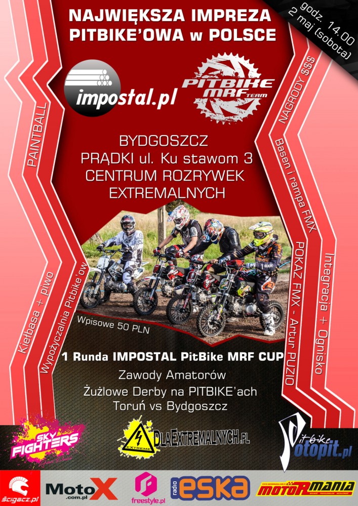 plakat - impostal pitbike MRF cup