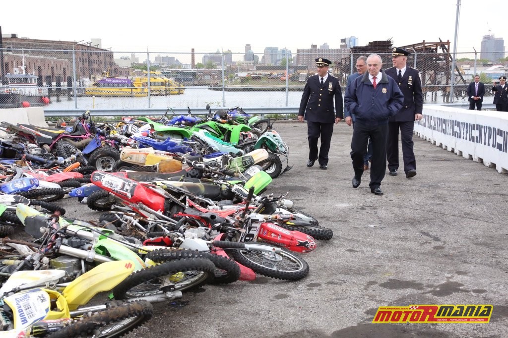 miazdzenie motocykli nowy jork