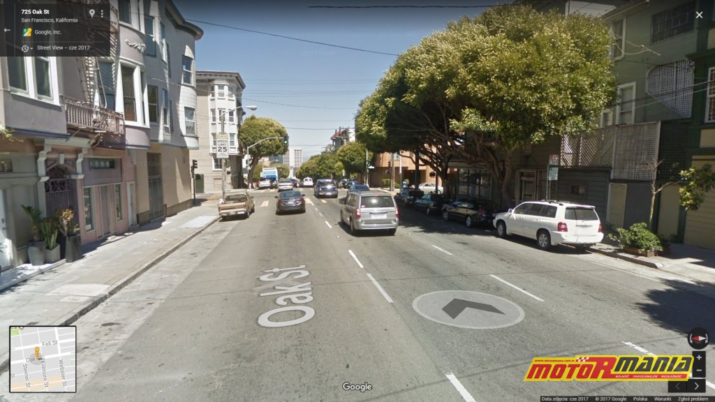 Kolizja miała miejsce w okolicy skrzyżowania ulic Oak i Fillmore w San Francisco.