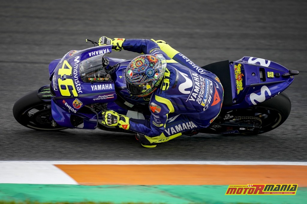 Rossi z trzecim czasem - foto Yamaha