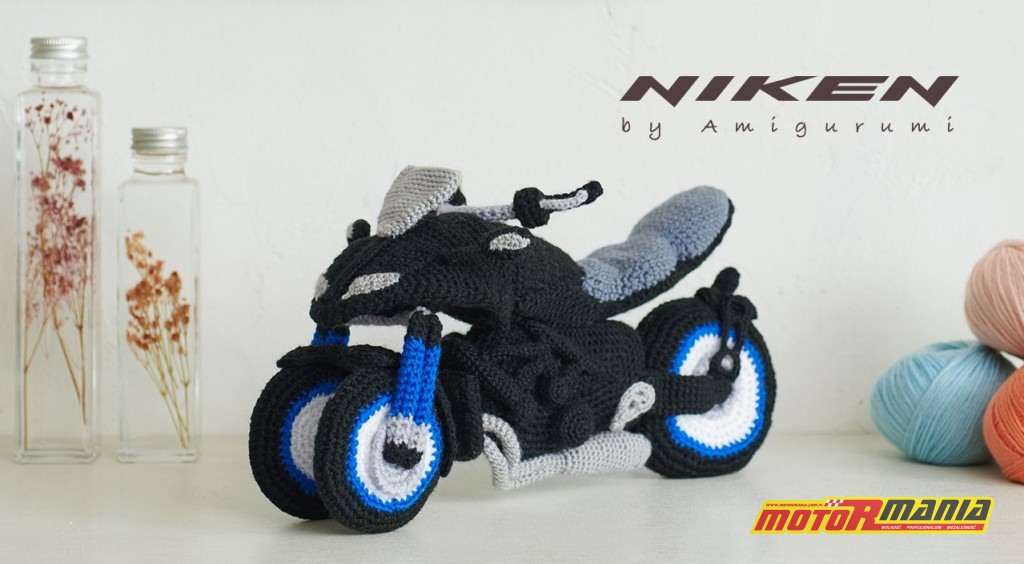 Yamaha Niken Amigurumi szydełkowanie wypchana zabawka (10)