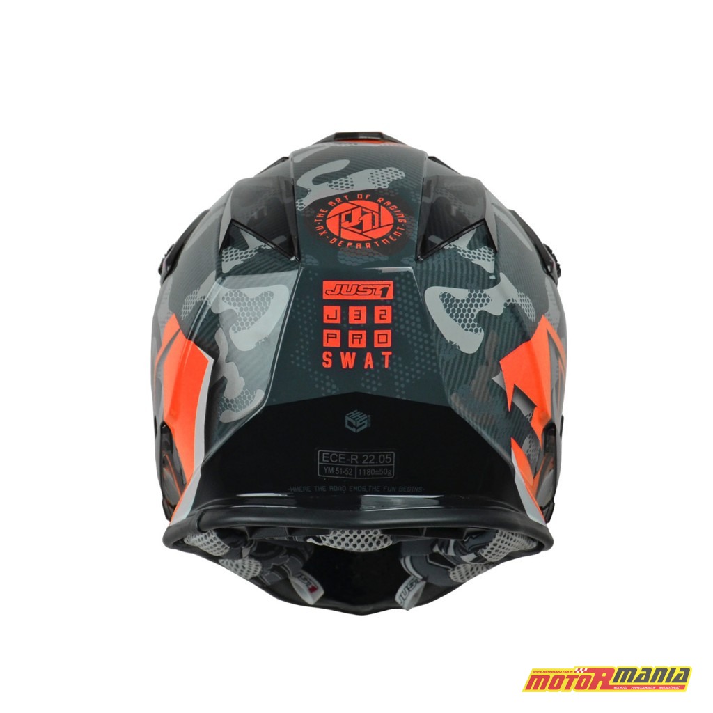 Just1 J32 Kids CAMO FLUO ORANGE GLOSS KIDS (3)