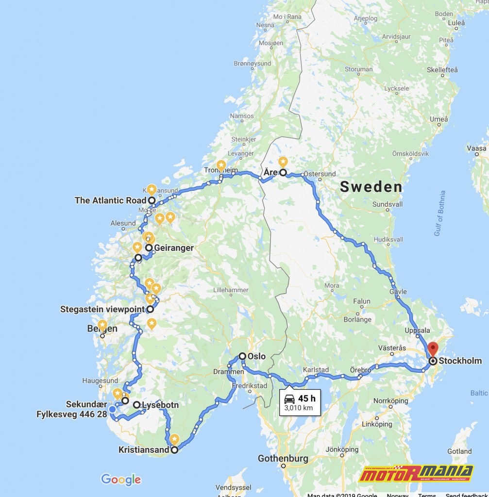 podróż norwegia