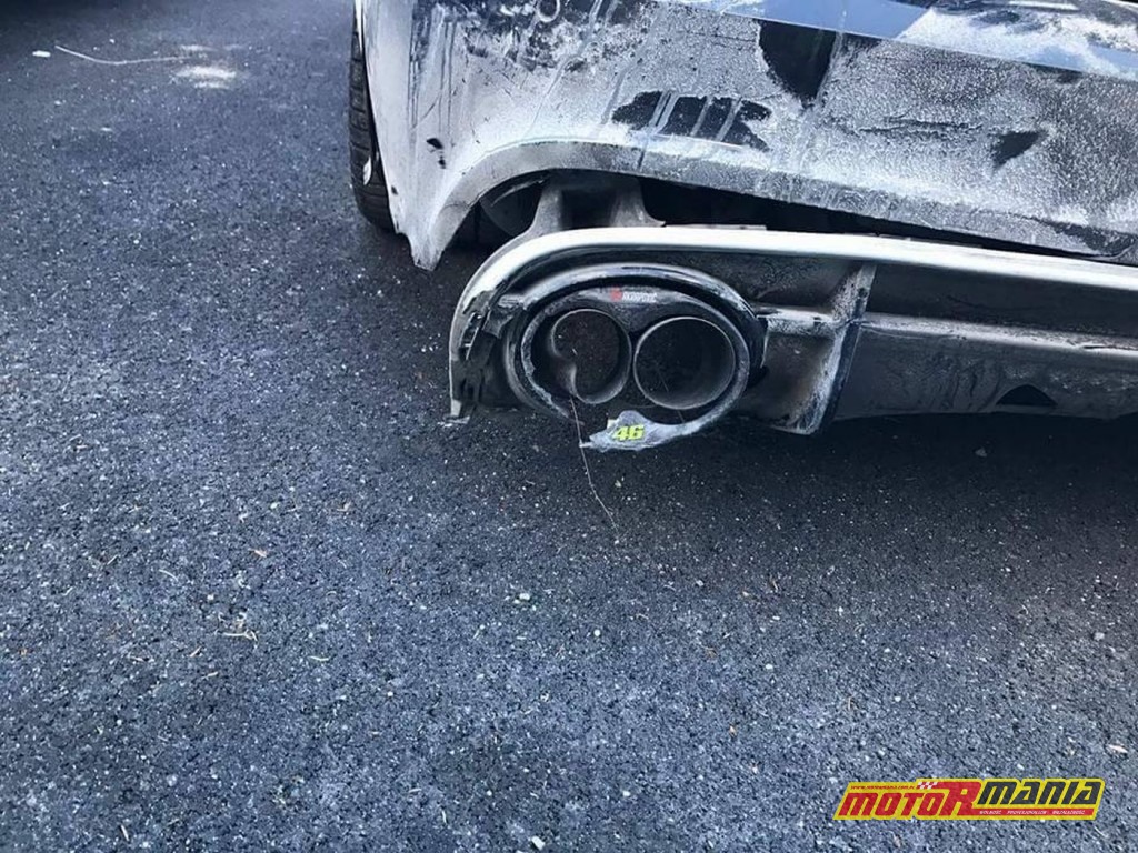 Valentino Rossi Audi RS6 Crash